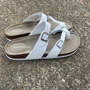 Cute white madden girl sandal